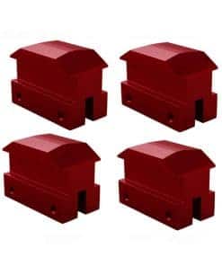 Dewhel Lift pads Jack Pad Billet Anodized Red Aluminum