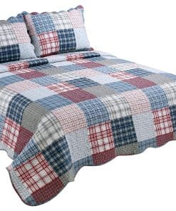 Juego de Colcha de Verano Ultra Suave de 3 Piezas con 2