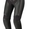 Pantalón de moto de calle de cuero Alpinestars Vika v2 para