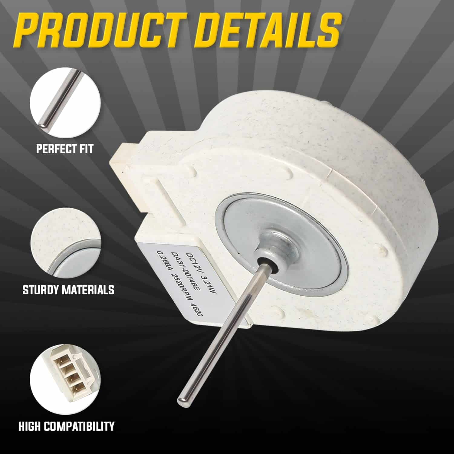 Motor del ventilador del evaporador DA31-00146E de Lifetime - Imagen 4