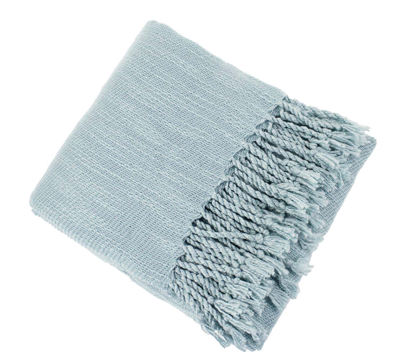 Manta Clásica Tejida Sólida con Borlas de Fennco Styles 50" - Imagen 3