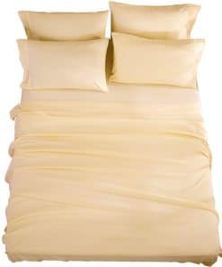 Juego de sábanas SONORO KATE Super Suave de -Marfil