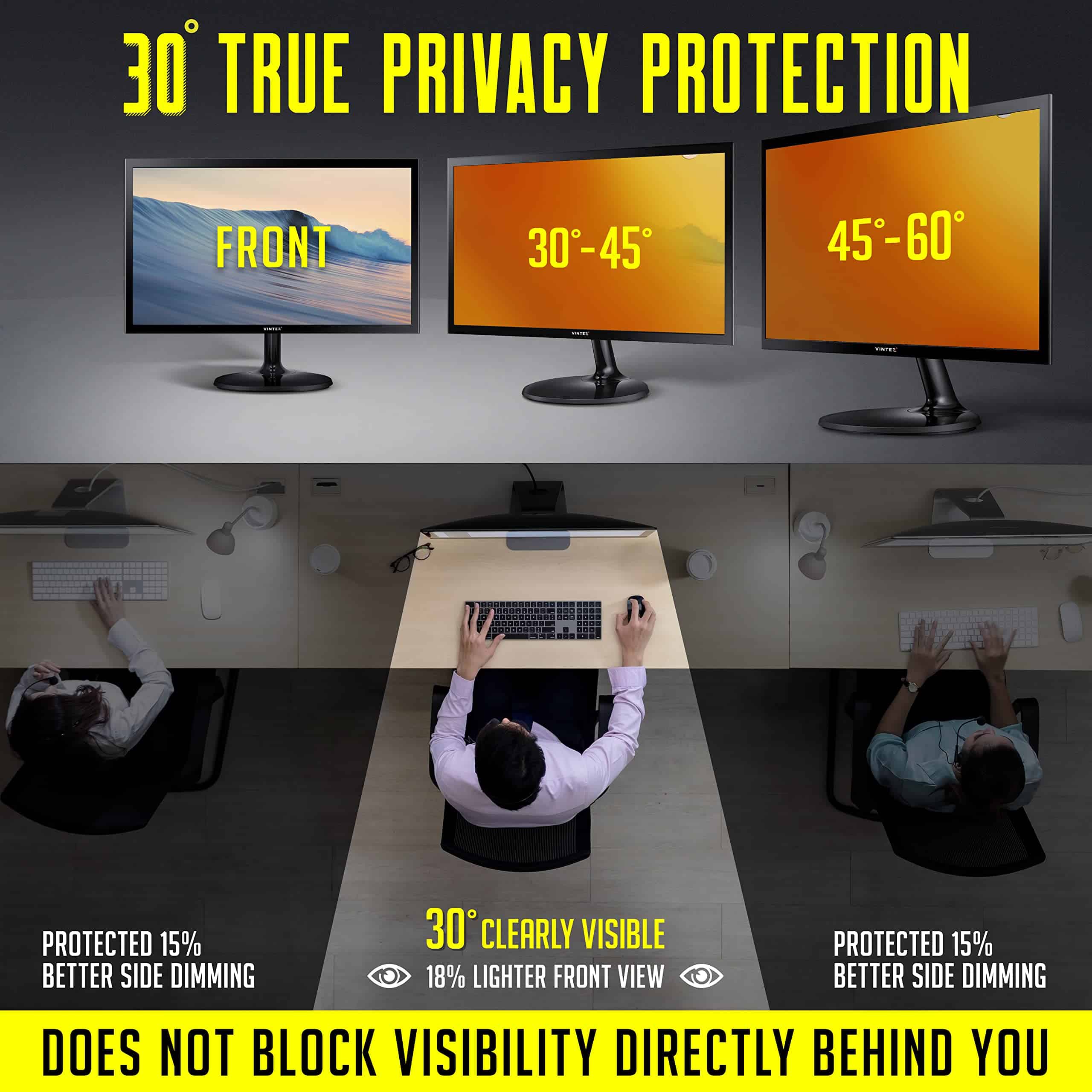 Filtro de Pantalla de Privacidad para Computadora de 24 - Imagen 3
