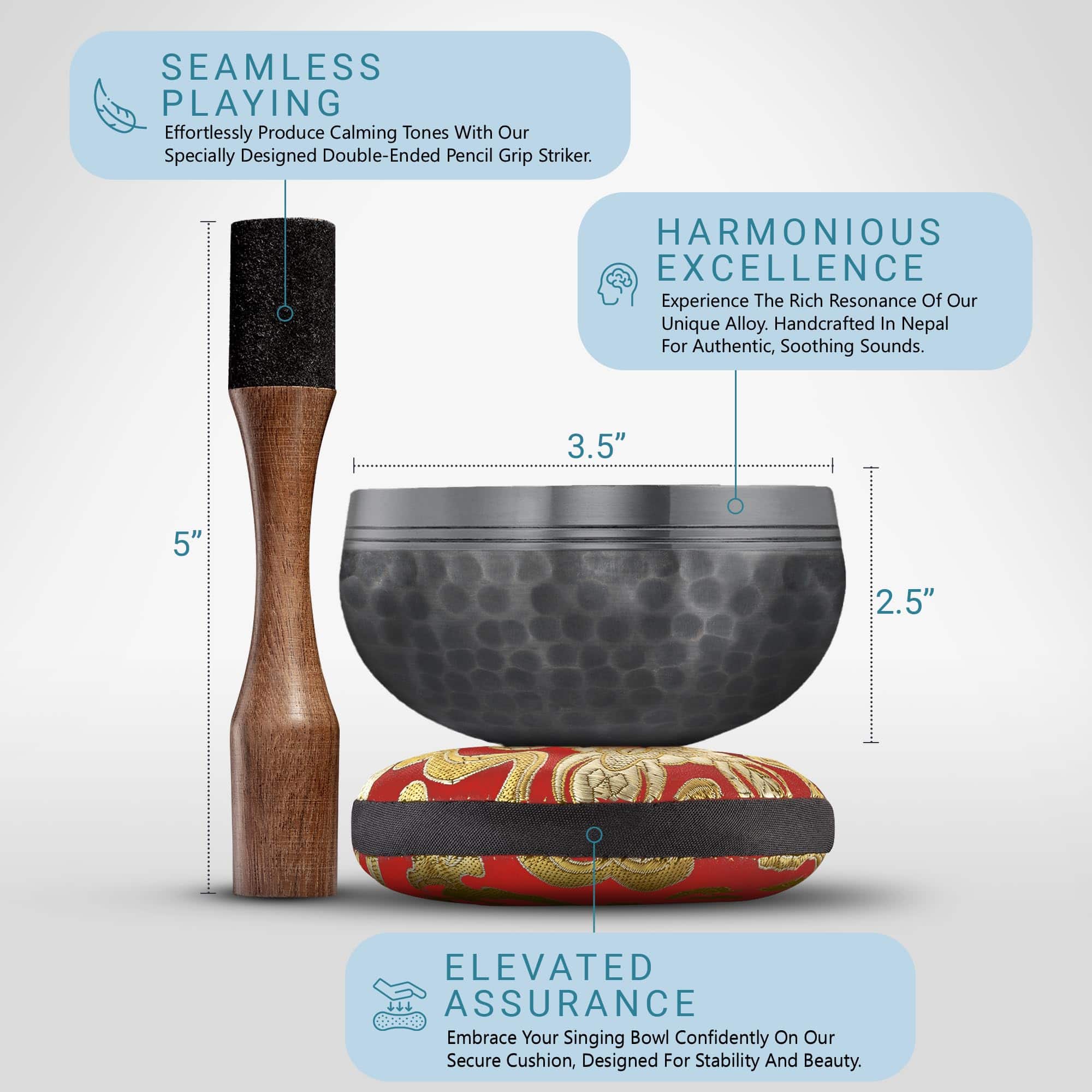 Set de Cuenco Tibetano � Sonido Auténtico -Silent Mind - Imagen 4