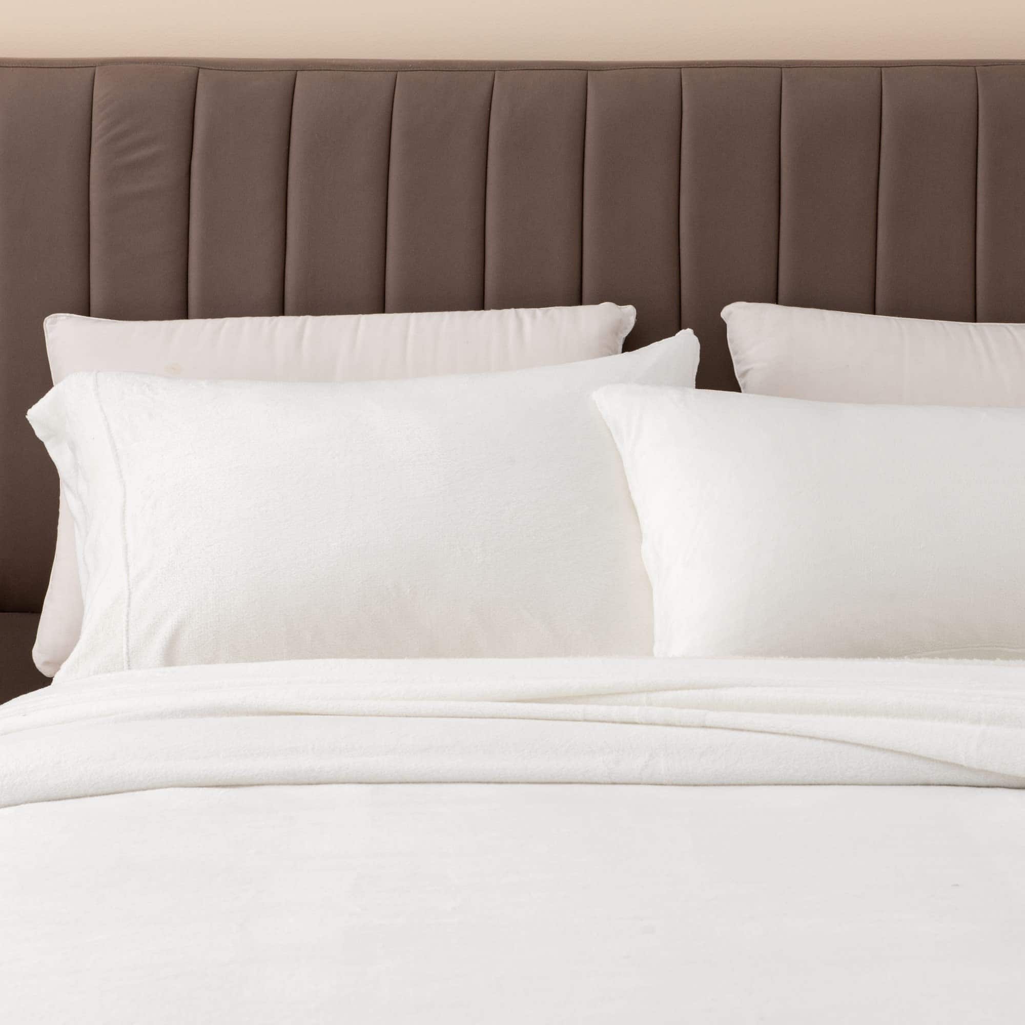 Juego de Sábanas de Microfelpa de Terciopelo -Blanco Roto - Imagen 4