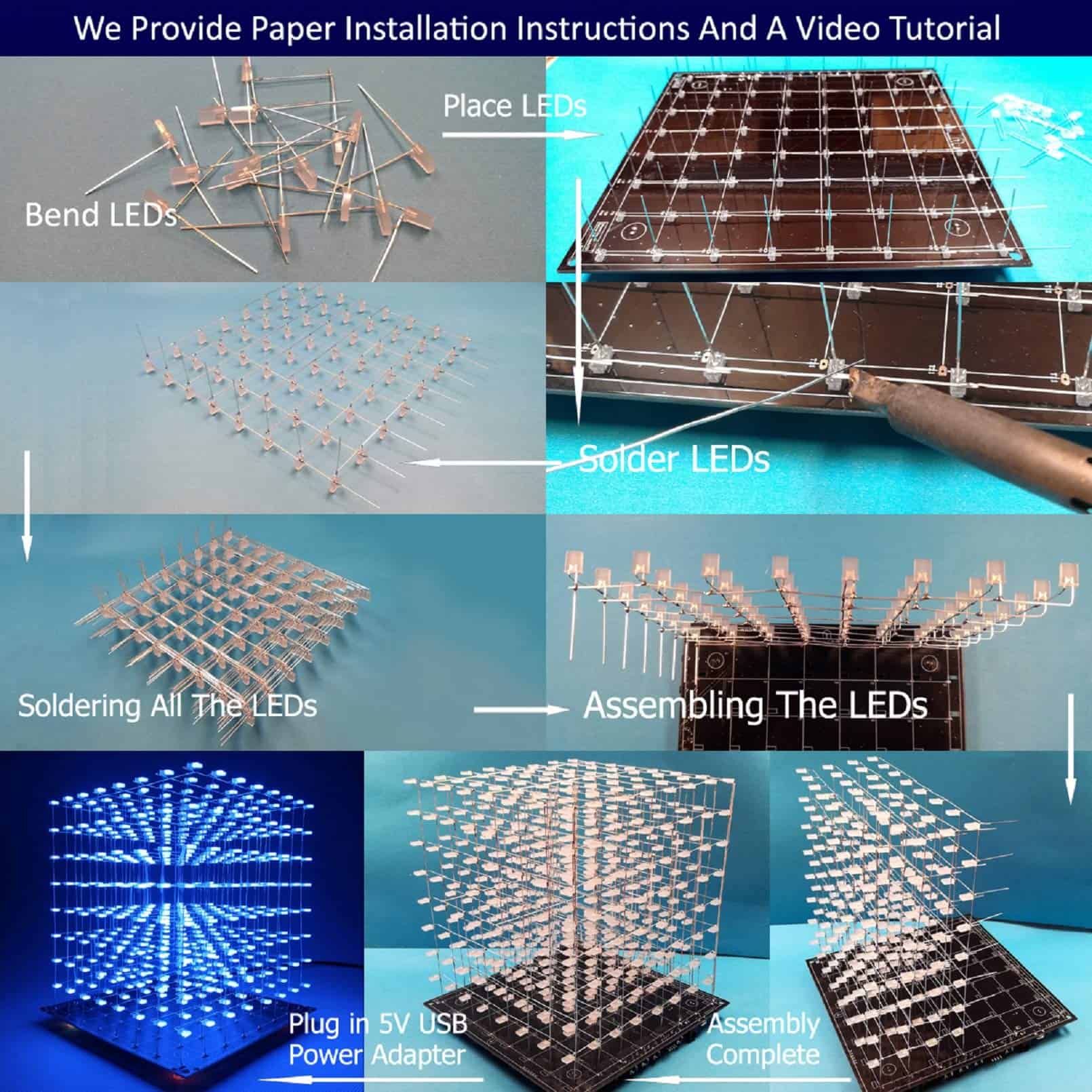 Kit de Luz de Cubo 3D LED iCubeSmart DIY con Software de - Imagen 5