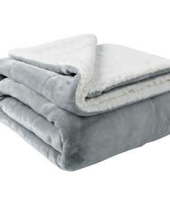 Manta NANPIPER Sherpa Twin Gruesa y Cálida Reversible de