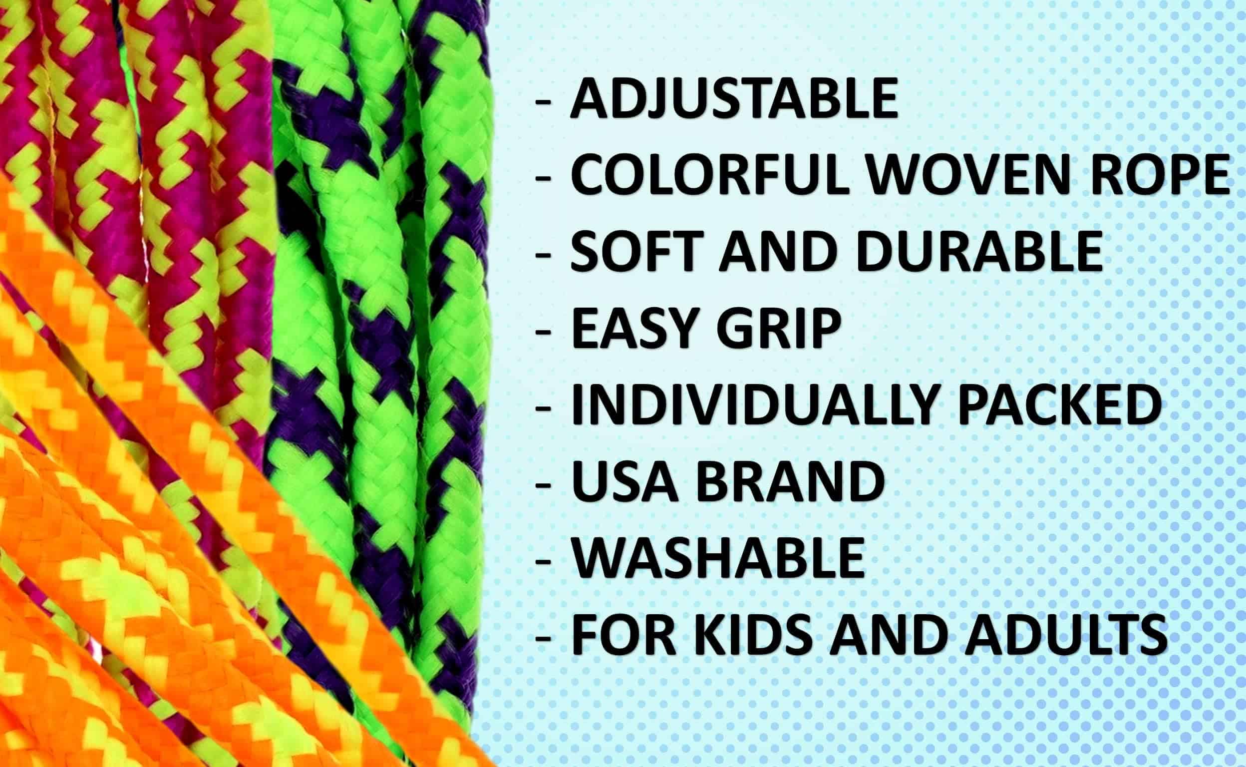 JA-RU Cuerda para Saltar Ajustable de 7 pies (24 Cuerdas - Imagen 5