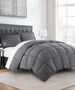 Juego de Edredón Alternativo de 3 Piezas -Gris