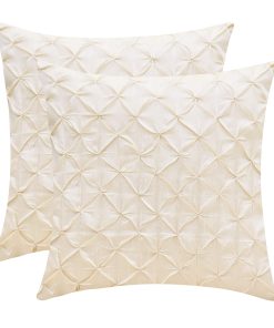 Funda de Almohada Euro The White Petals - (26x26 pulgadas)