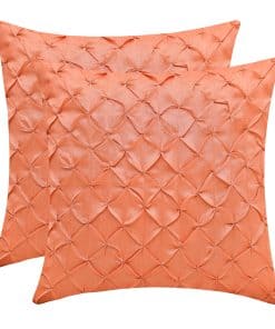 Funda de cojín Salmon de The White Petals - (20x20