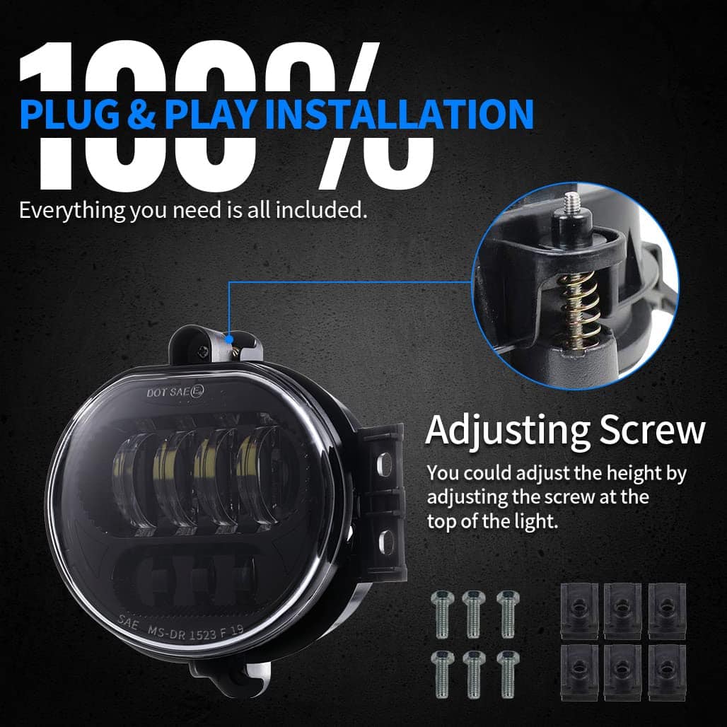 Z-OFFROAD 2 piezas 63W Luces de Niebla LED Lámparas De - Imagen 5