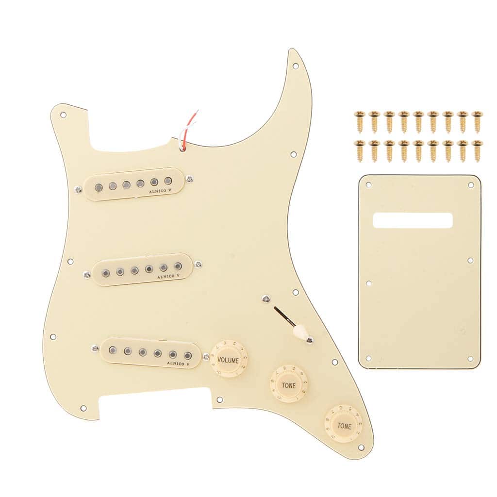 Alnicov SSS 3-Ply Prewired Loaded Pickguard Scratchplate - Imagen 4