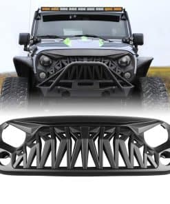 Rejilla Delantera Negra Mate Shark para Jeep Wrangler