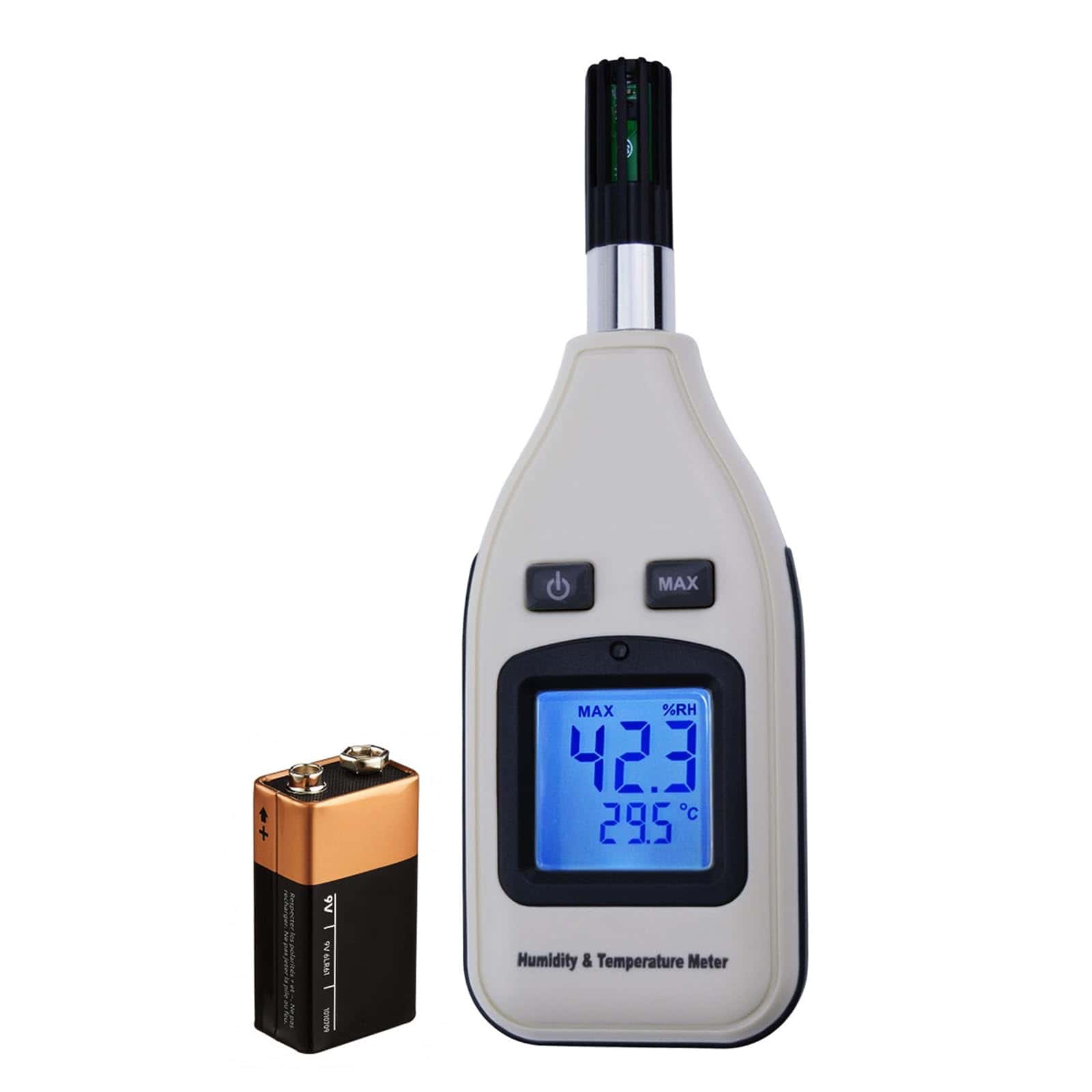 Medidor Digital Portátil de Humedad y Temperatura 0