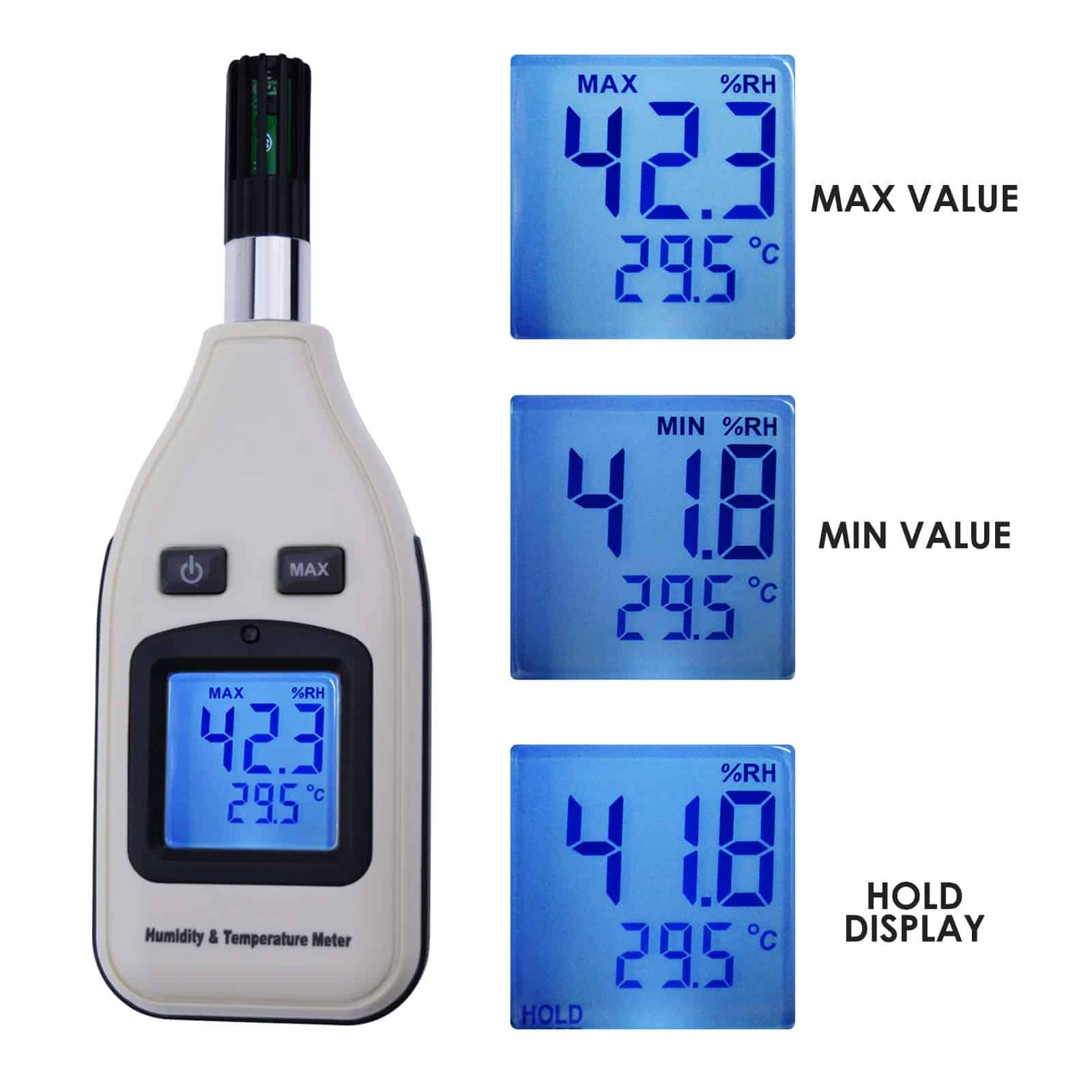 Medidor Digital Portátil de Humedad y Temperatura 0 - Imagen 5