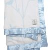 Manta de bebé Little Giraffe Luxe Birdsong 29" x 35", Azul