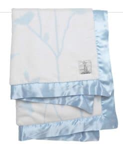 Manta de bebé Little Giraffe Luxe Birdsong 29" x 35", Azul