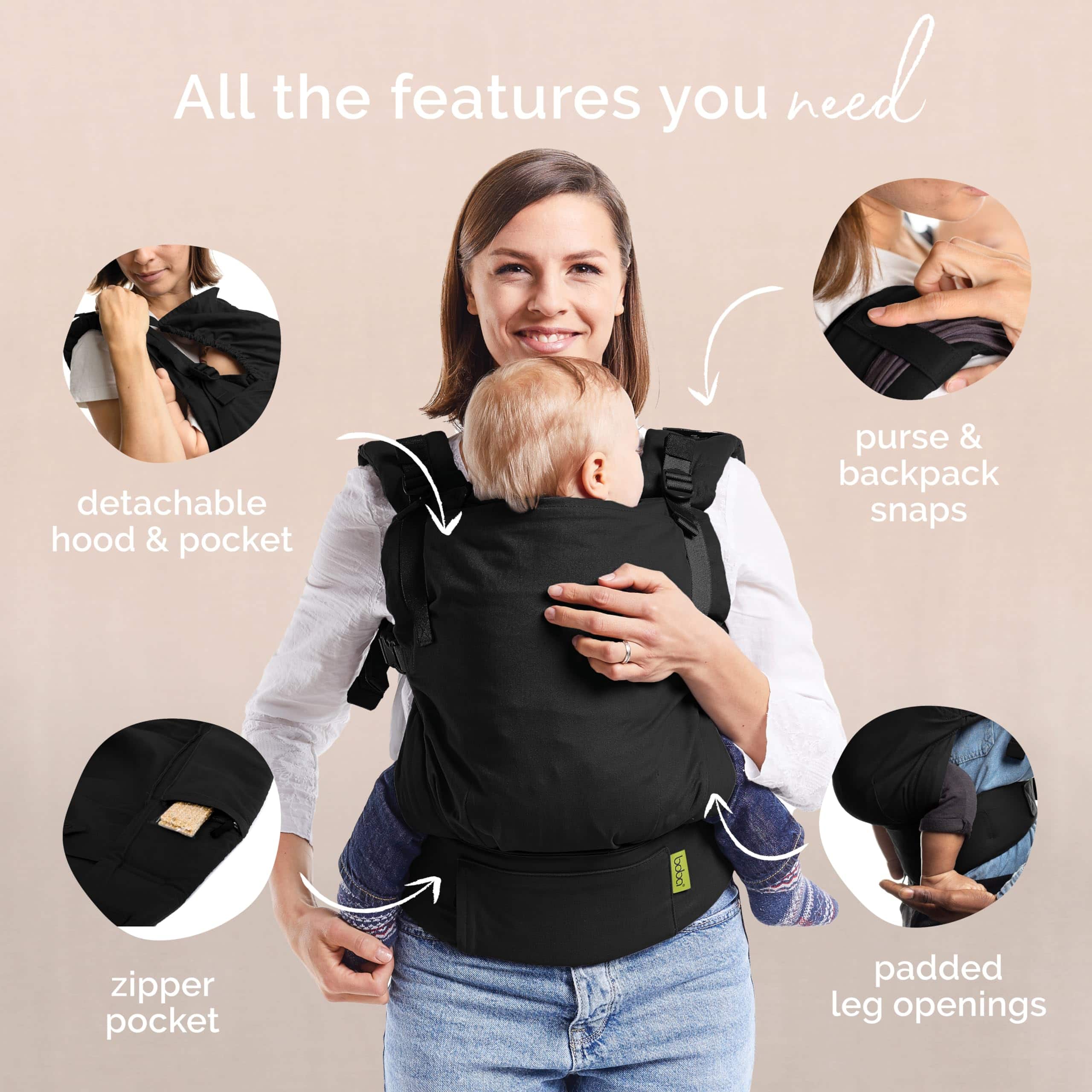 Portabebé Boba X - Adaptable, Microajustable para Bebés de - Imagen 6