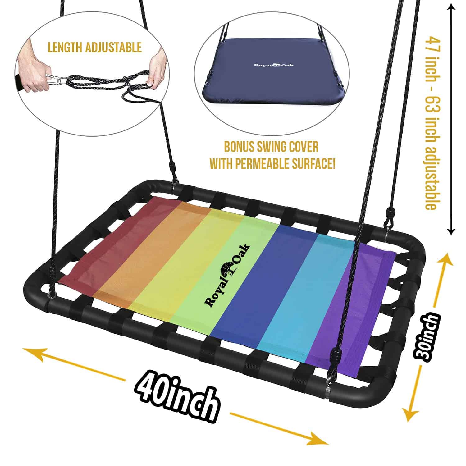 Columpio de Plataforma Gigante, Capacidad de -Arcoíris - Imagen 3