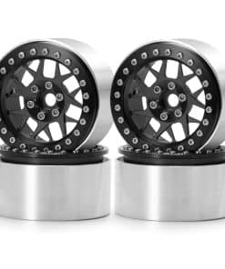 4PCS 2.2" RC Ruedas de Beadlock de Aluminio con Cubos para