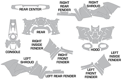 Kit de gráficos adhesivos para ATV de AMR Racing compatible - Imagen 3