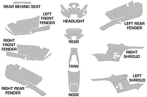 Kit de gráficos y calcomanías para ATV AMR Racing - Imagen 3