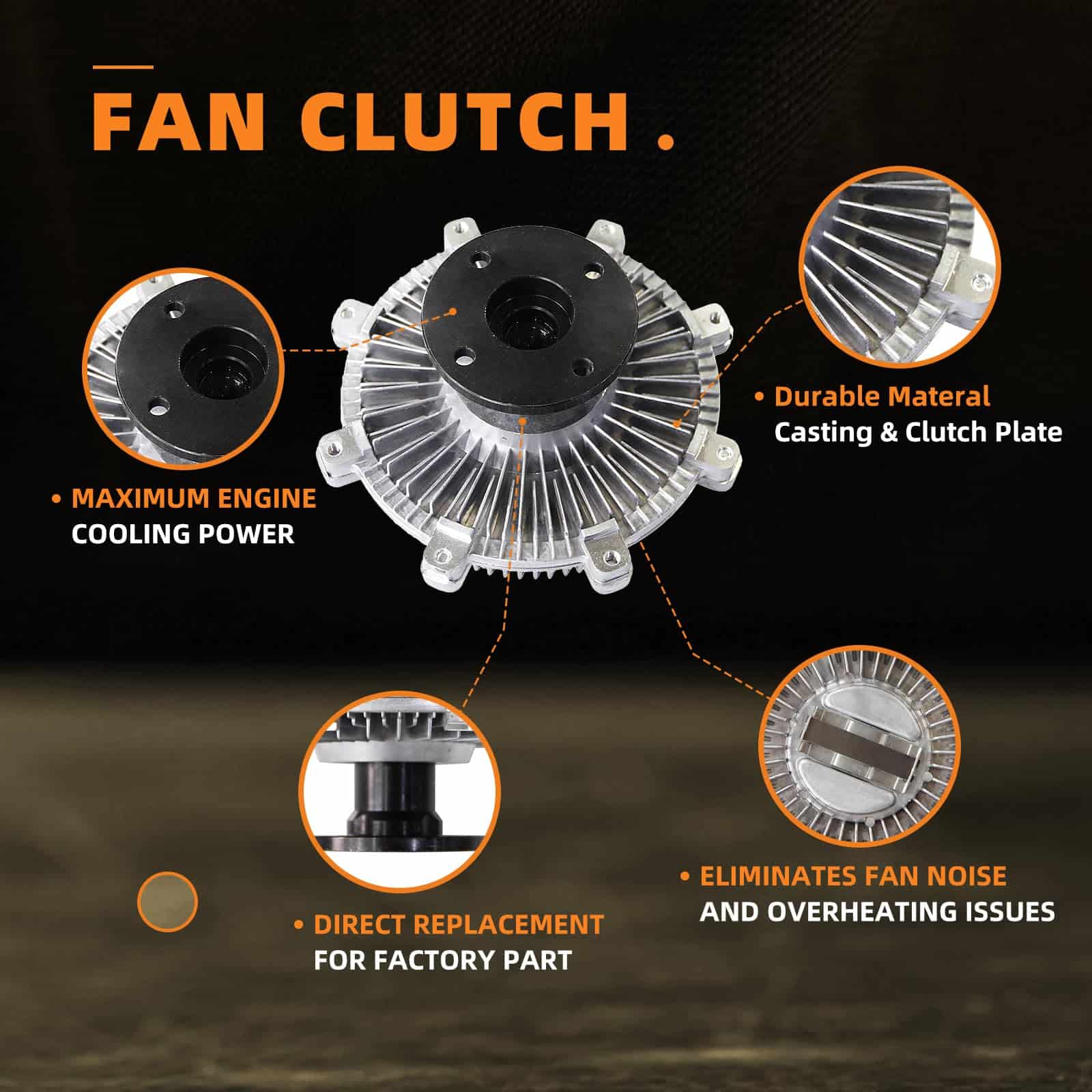 TOPAZ 6601 Embrague de Ventilador de Enfriamiento del Motor - Imagen 5