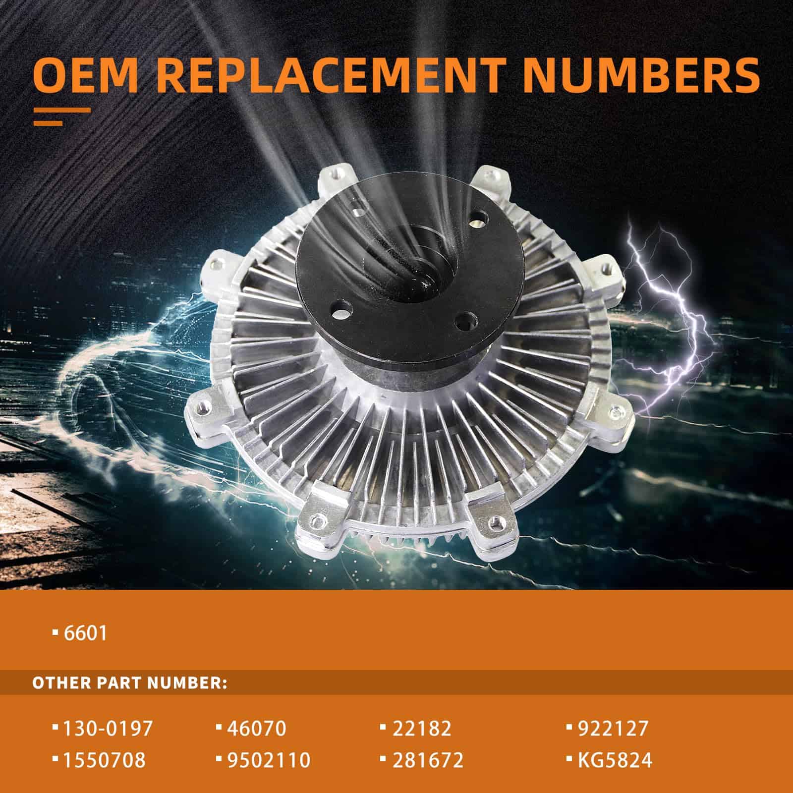 TOPAZ 6601 Embrague de Ventilador de Enfriamiento del Motor - Imagen 4