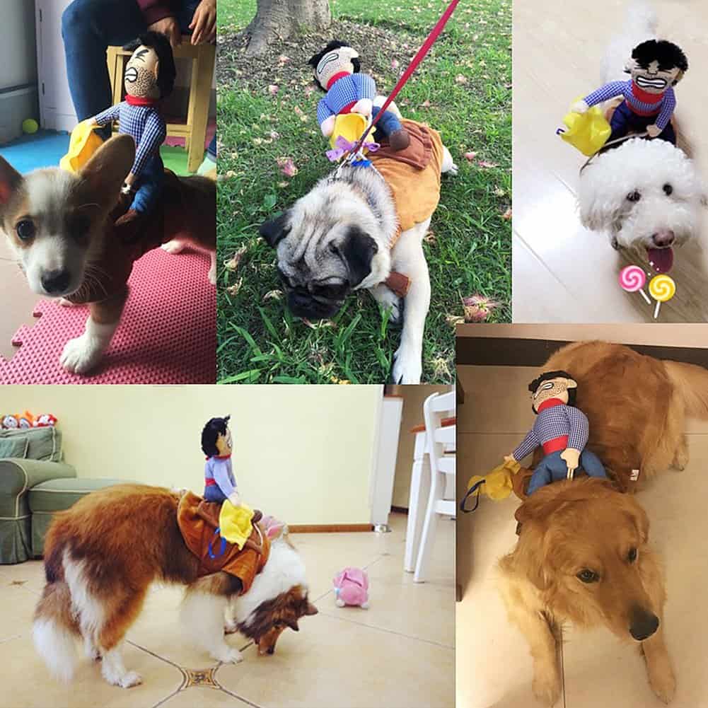 Disfraz de Perro Divertido Vaquero con Doll y Sombrero para - Imagen 5