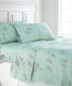 Juego de sábanas extra profundo de 4 piezas Myosotis