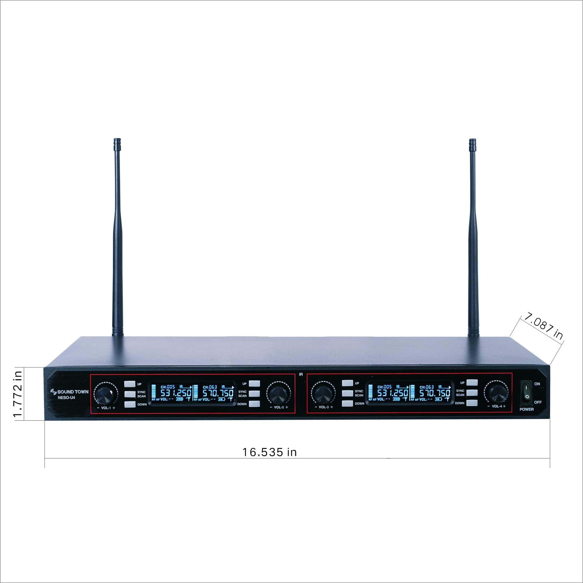 Sistema de Micrófono Inalámbrico Profesional Ajustable de - Imagen 6