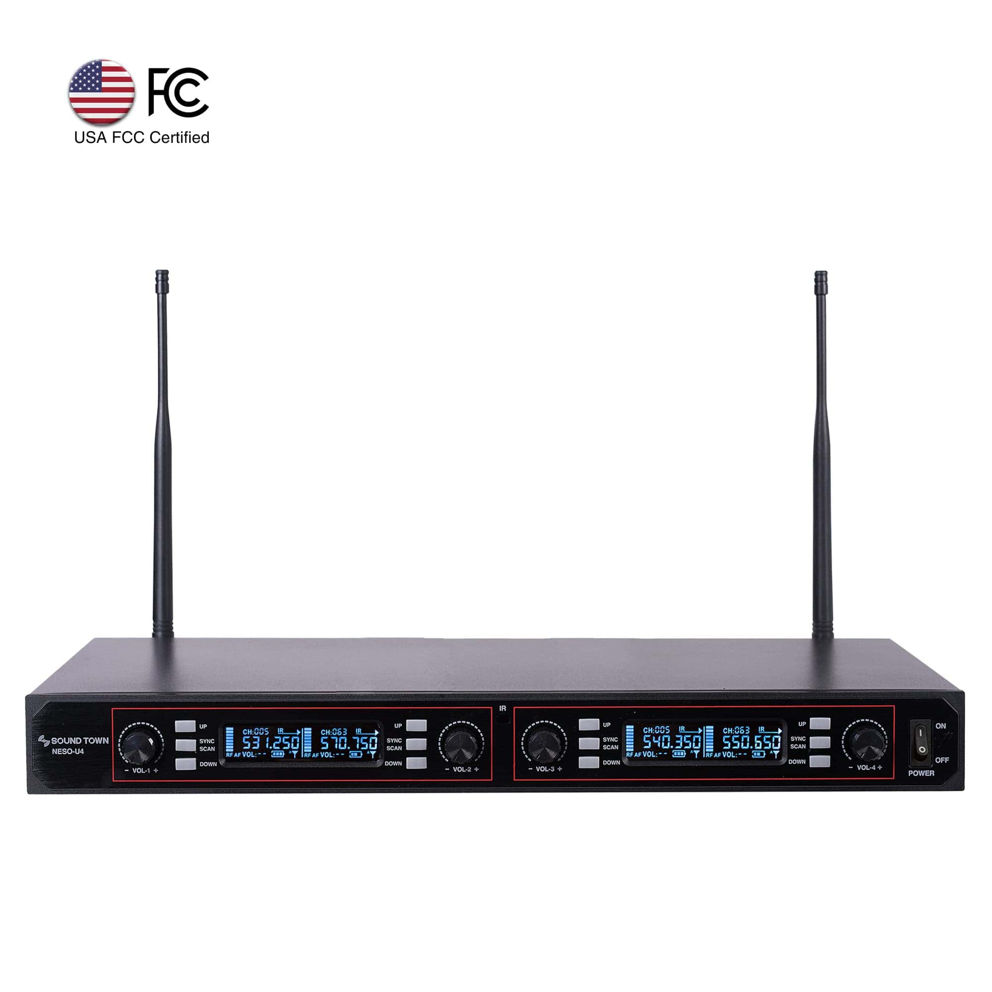 Sistema de Micrófono Inalámbrico Profesional Ajustable de - Imagen 3