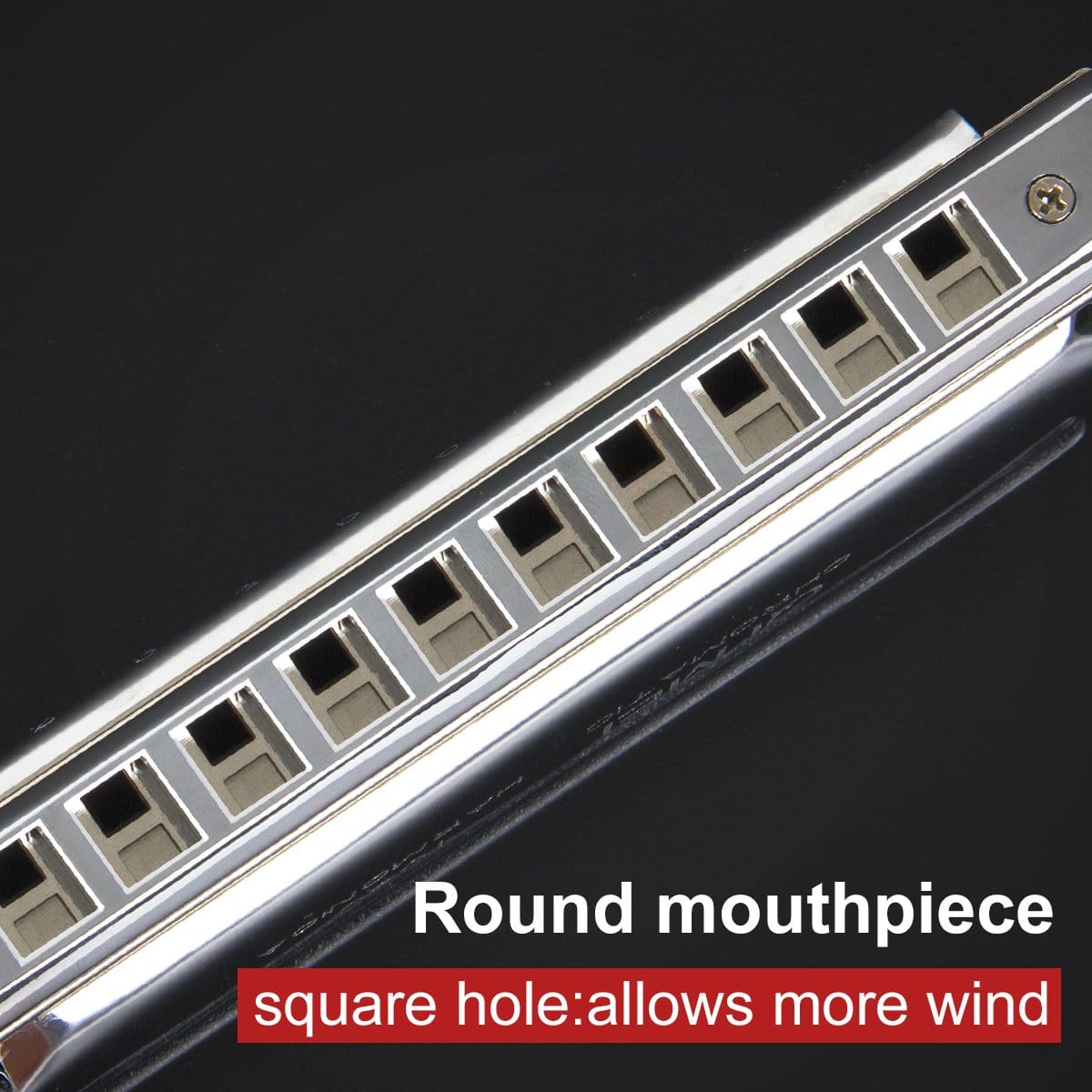 Armonica Cromática Kmise French Harp Organista Bucal Bronce - Imagen 7