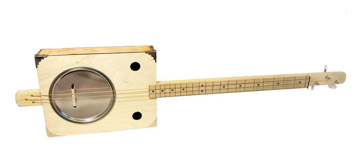 Kit de guitarra de resonador de lata 'Tin Pan Alley' de 3 - Imagen 4