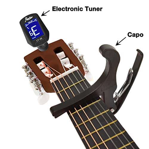 Guitarra de Madera de 38" con Estuche y Accesorios para - Imagen 4