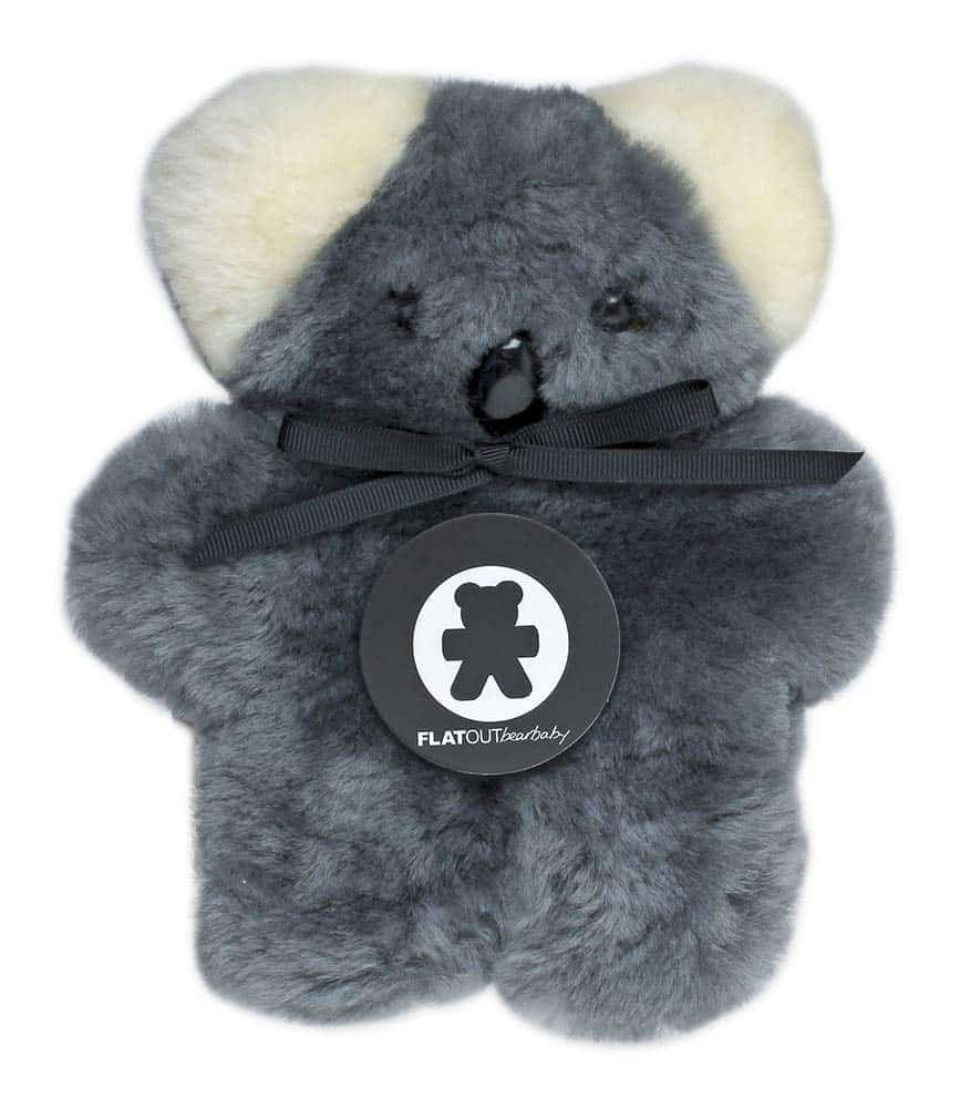 FLATOUTbear Baby Koala 100% Piel de Cordero Australiano