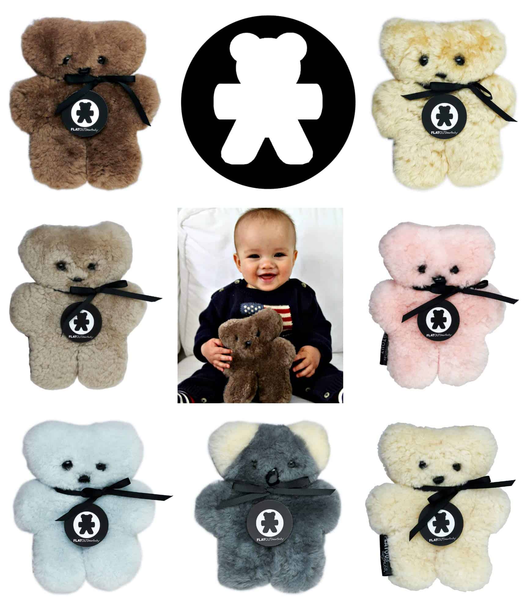 FLATOUTbear Baby Chocolate 100% Piel de Cordero Australiano - Imagen 6