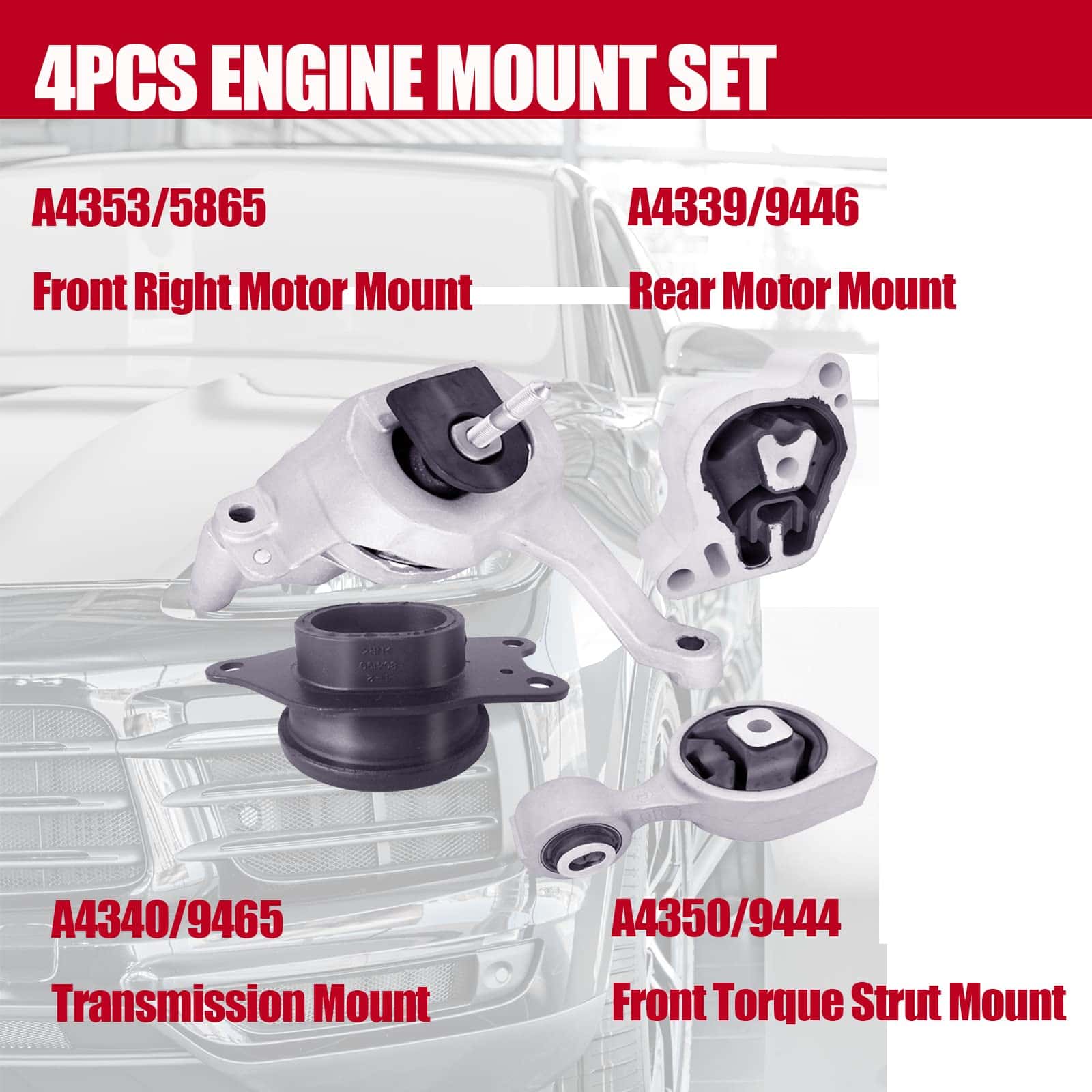 Soporte del motor del motor compatible con Nissan Altima - Imagen 4