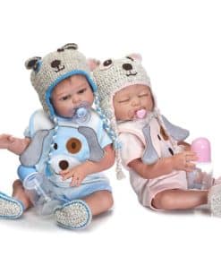 Muñecas Reborn Minidiva, 2 Piezas Niño y Niña Gemelos