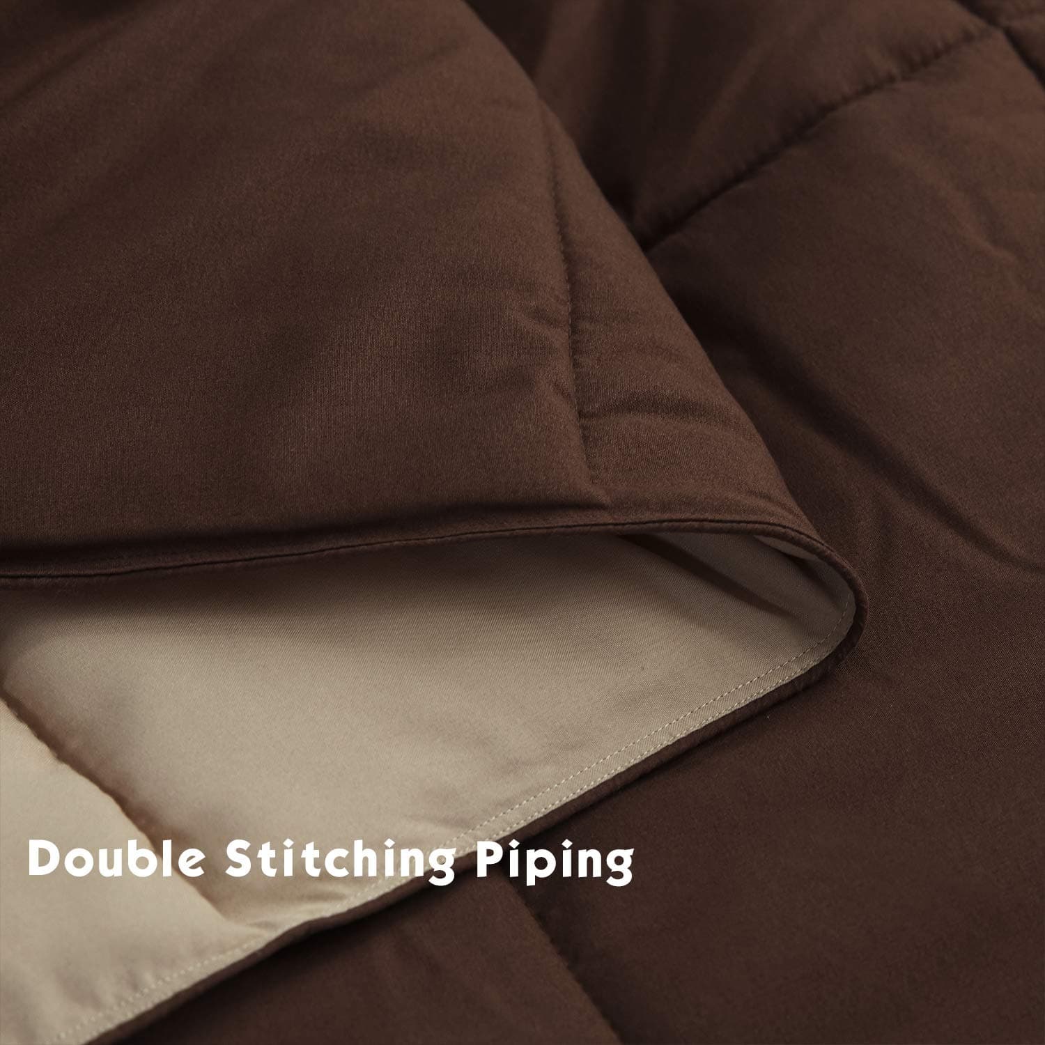 Juego de edredón alternativo de 3 piezas -Chocolate - Imagen 7