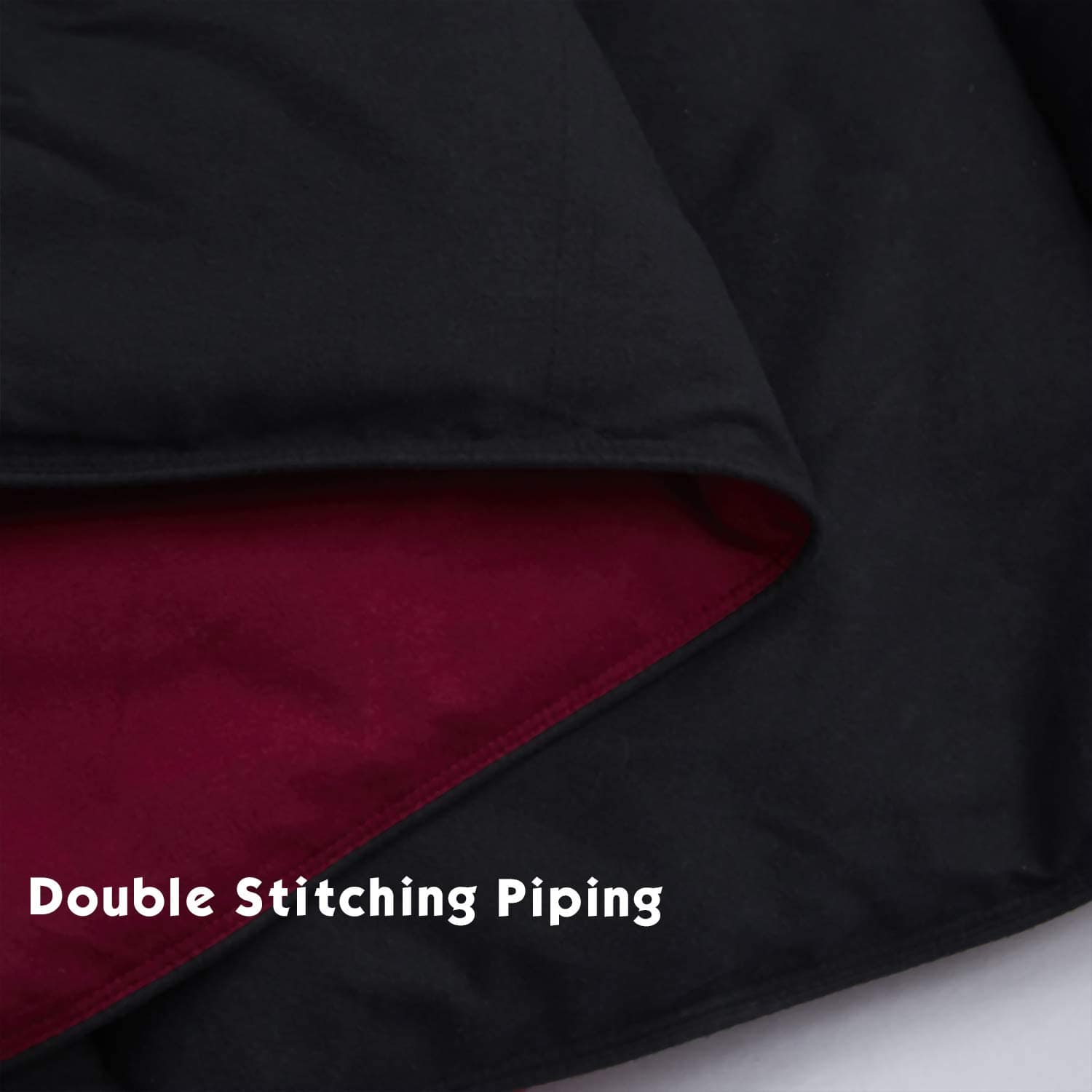 Juego de Edredón Alternativo de 3 Piezas -Negro - Imagen 7