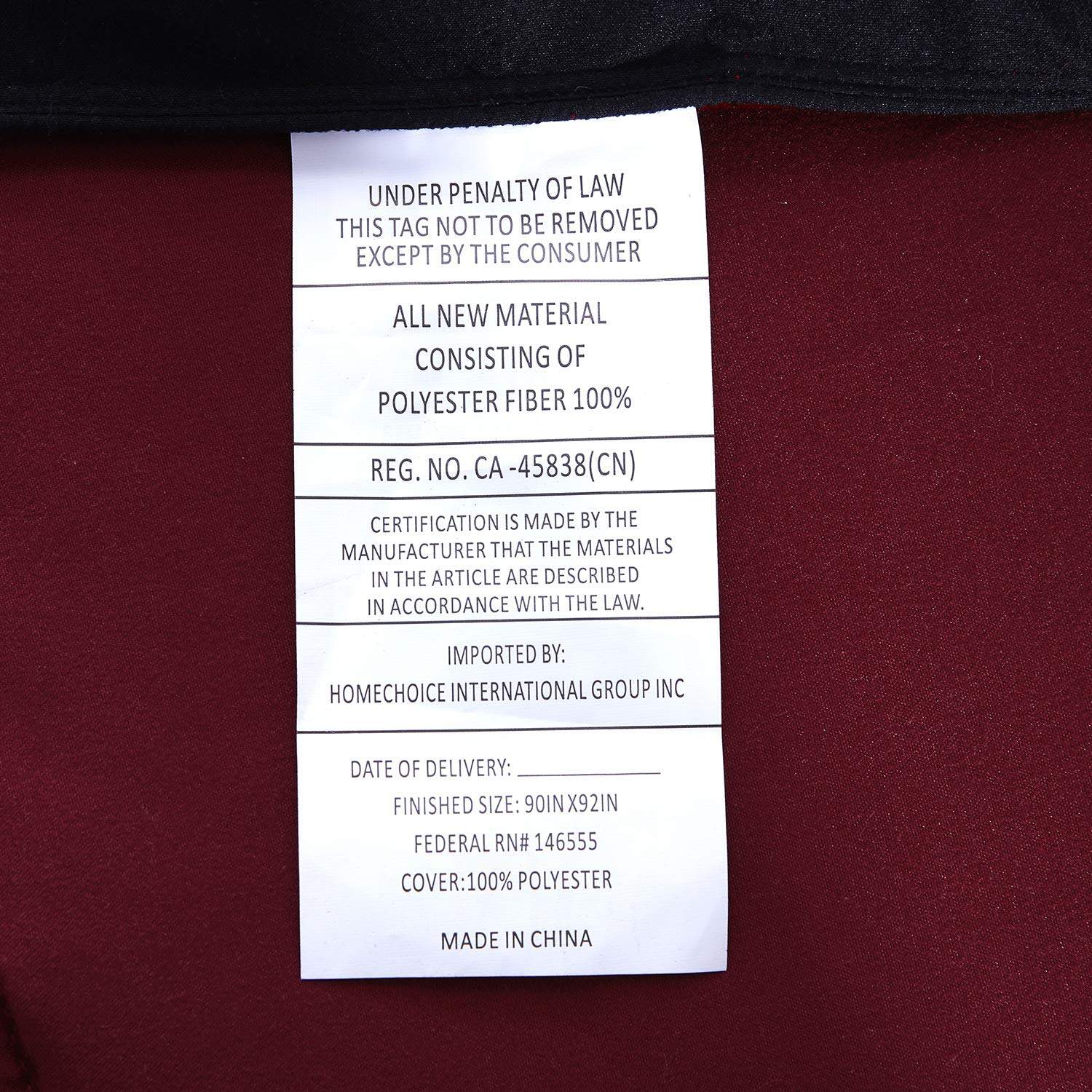 Juego de Edredón Alternativo de 3 Piezas -Negro - Imagen 8