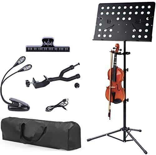 Soporte para Partitura Klvied con Colgador de Violín,