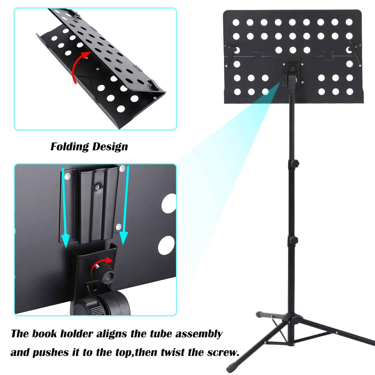 Soporte para Partitura Klvied con Colgador de Violín, - Imagen 5