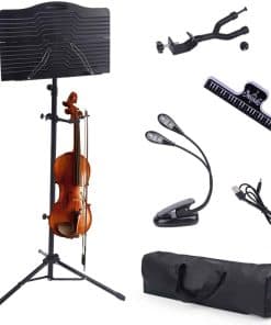 Atril de Partituras Klvied con Soporte para Violín, Atril