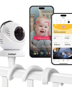 Monitor de bebé inalámbrico con cámara y audio Invidyo: