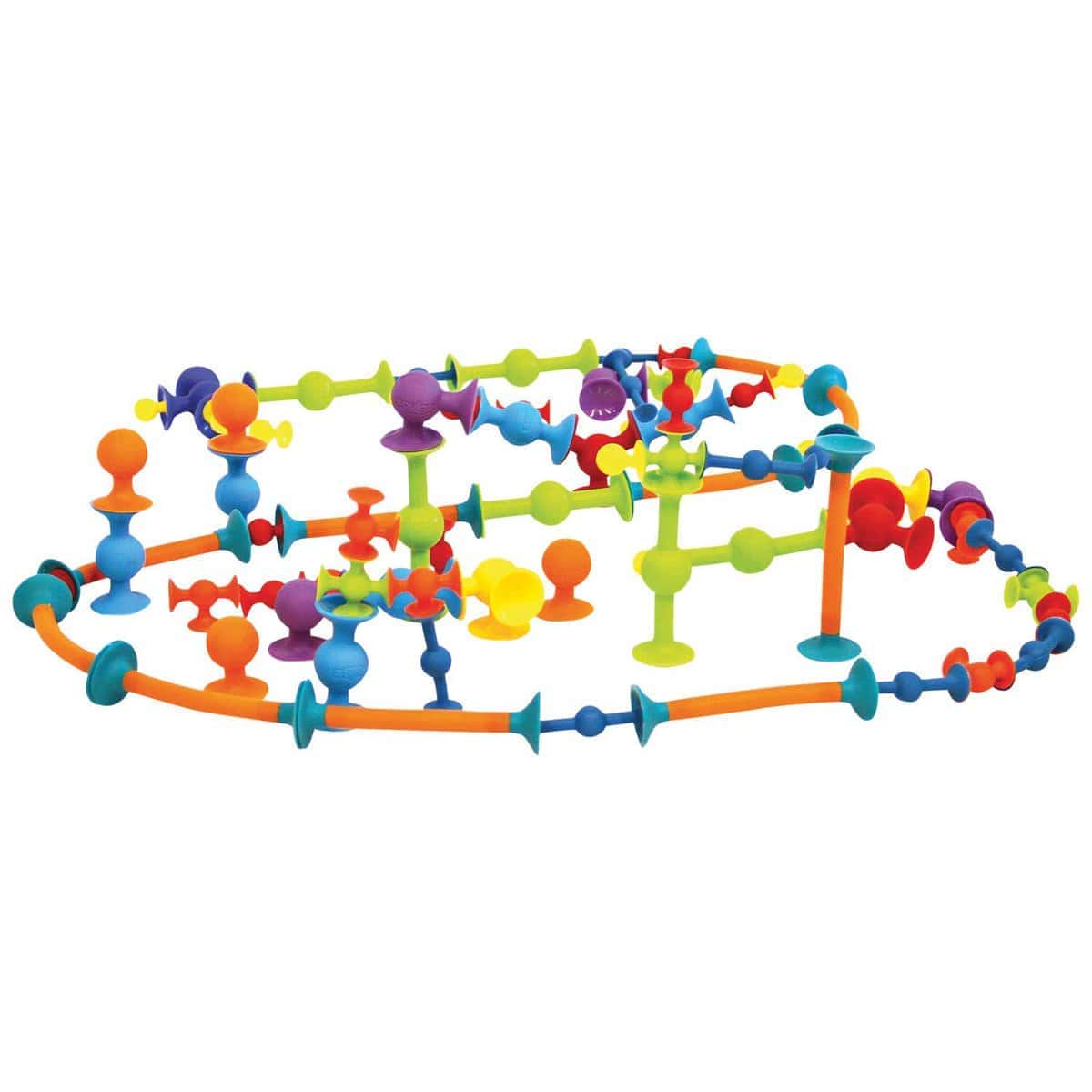 Fat Brain Toys Squigz Conjunto de 75 Piezas - Juego de