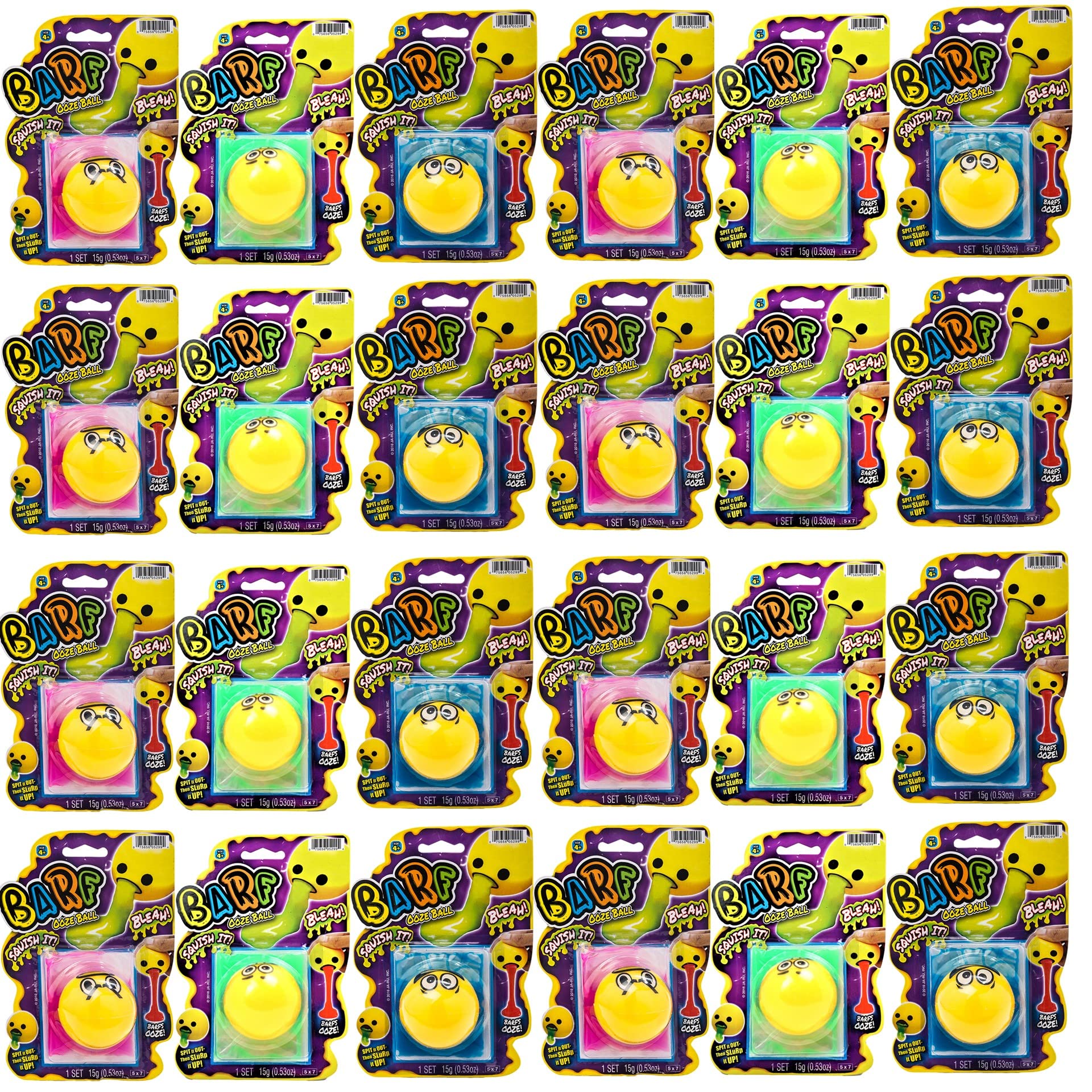 JA-RU Barf Slime Toy Squishy Stress Balls for Kids (24 - Imagen 3