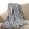 Fennco Styles Sevan Collection Plaid Tasseled 50 x 60 Inch